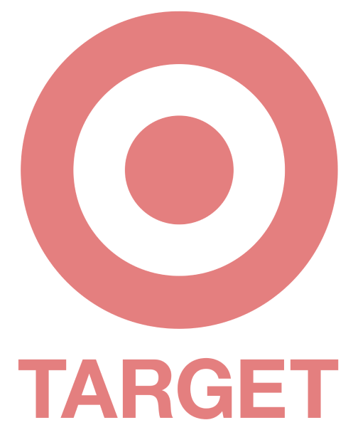 Red bullseye logo with the word 'TARGET' underneath.
