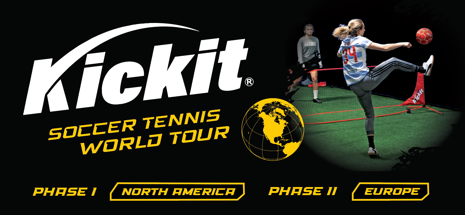 Kickit World Tour. A 12,000+ mile tour rallying people around the world cup and soccer through Kickit Soccer Tennis, the worlds first complete Soccer Tennis game designed for all skill levels.